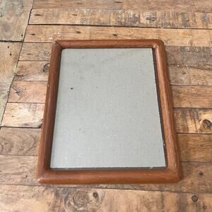 Vintage MC Teak Wood Picture Frame Rounded Borders Fits 9 x 7 Photos